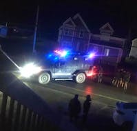 There was a strong police presence at a property in Meteghan Centre on Thursday, Feb. 17, when a search warrant was executed. PHOTO COURTESY OF DAWN SAULNIER