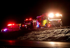 One person was killed and several others injured  in a four-vehicle collision on Highway 101 at Exit 14 in Coldbrook Wednesday night, Feb. 23, 2022.