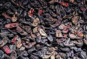 Shoes stolen by Nazis from Jews arriving at the Auschwitz concentration camp, which have been preserved as a museum exhibit. William Warby/Unsplash 