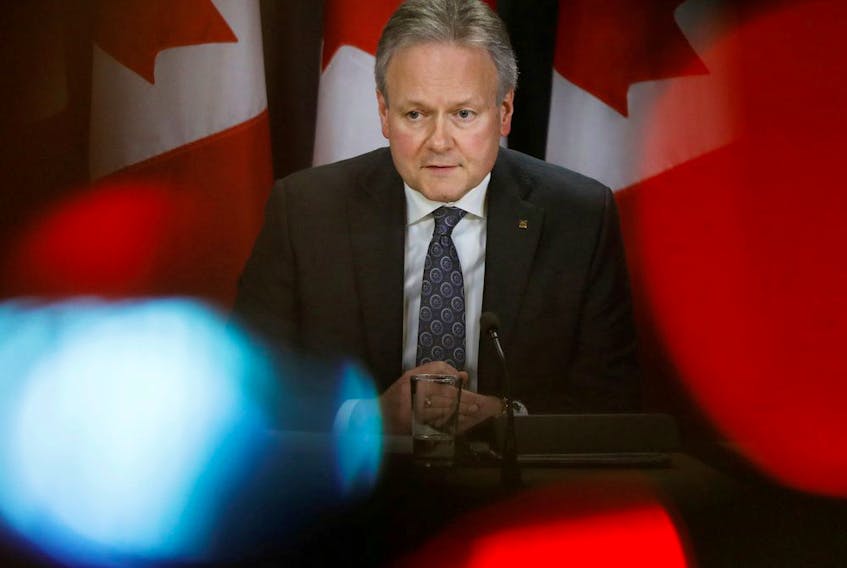 Former Bank of Canada governor Stephen Poloz at a news conference in March 2020.