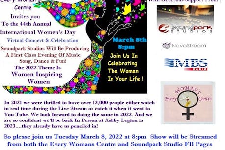 Cape Breton's Every Woman's Centre to host virtual International Women's Day concert