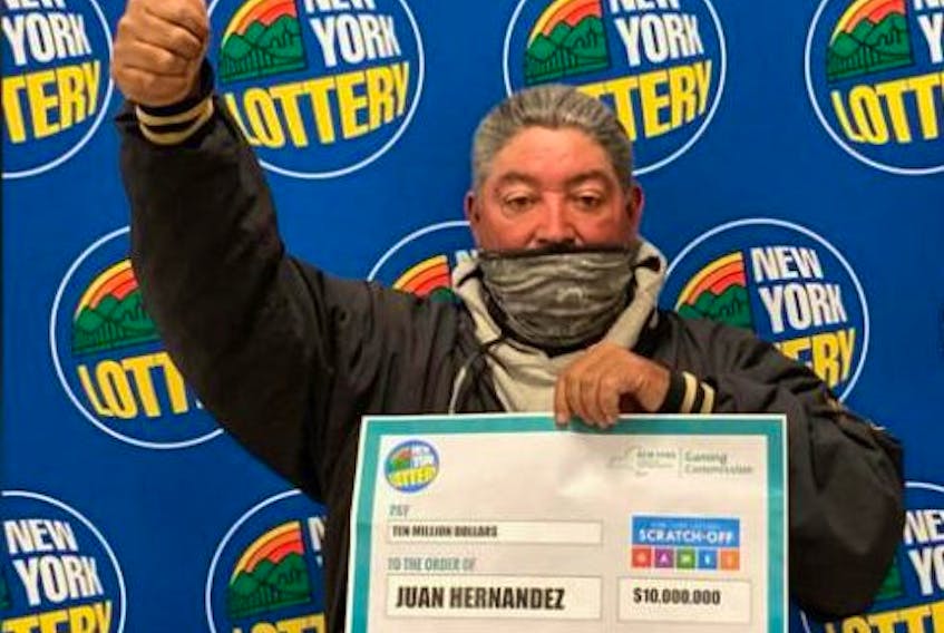 Juan Hernandez might be the luckiest man in the world.

The Uniondale, N.Y. man won $10 million in the lottery just three years after he won another $10 million.