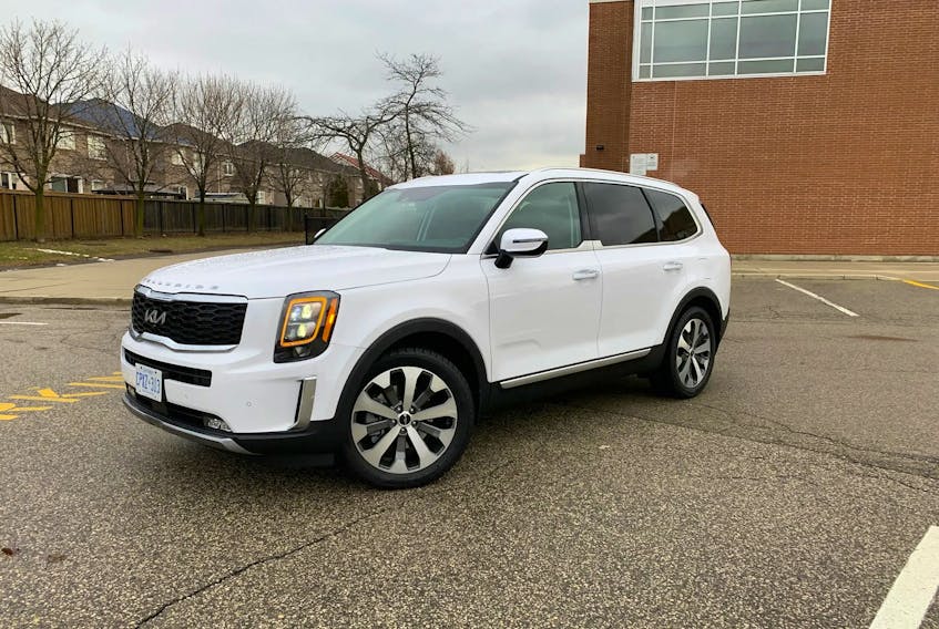 The 2022 Kia Telluride SX has a width of just under two metres and needs a generous parking space. Renita Naraine/Postmedia News