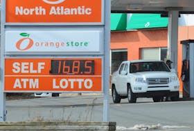 Gas prices reached another record high in the province on Thursday.