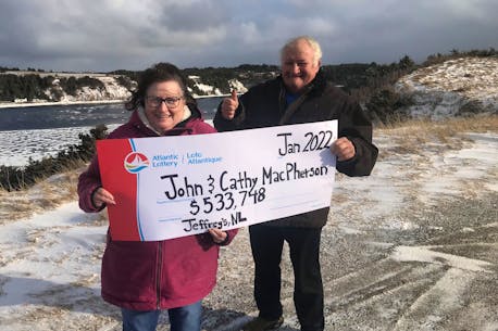 Jeffery's, N.L. couple plans on retiring after winning Lotto Max second prize