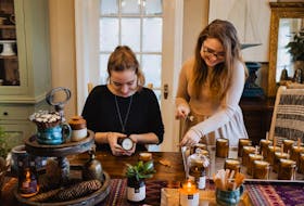 Twin sisters Janie and Lauren Noel (right) of Kentville recently launched their own candle business called Noel & Co. “We think it’s amazing that everything we’ve accomplished so far has been done completely in-house,” they say.