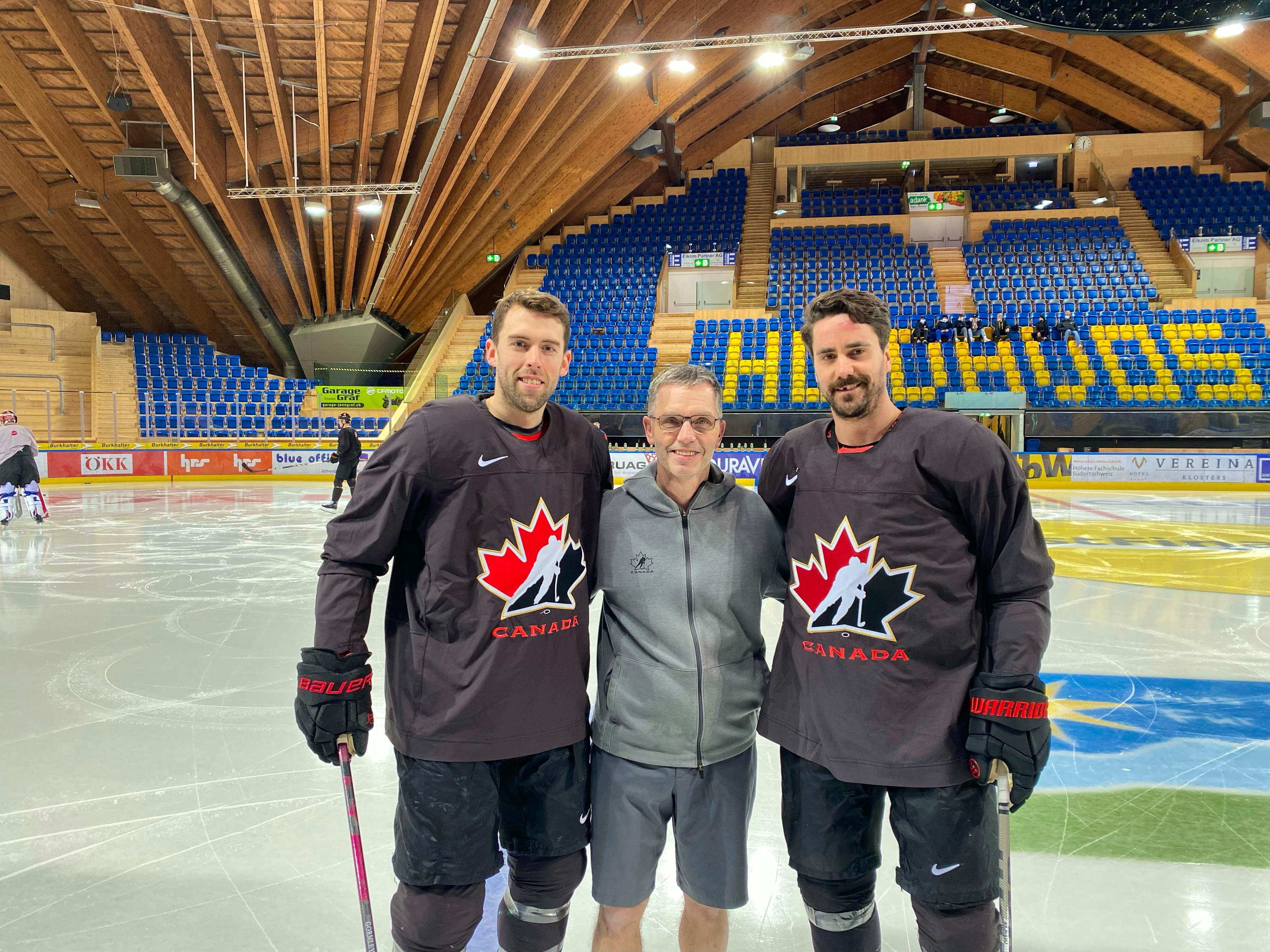 Canadian ice hockey player Marty Murray of Team Canada in action