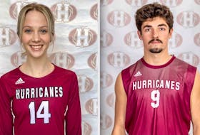 Volleyball players Morgan White and Luke Hyde have been named the Holland Hurricanes' athletes of the week for the week ending Feb. 27.