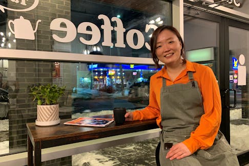 Youjin Chung, owner of Suda Table, is preparing all the pastries and savoury dishes served at the café from scratch. She is pictured at Suda Table on Almon Street on Tuesday, Feb. 15, 2022.