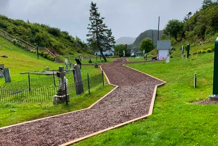 A commitee of voluteers raised hundreds of thousands of dollars to revitalize at the old St. Patrick's Parish Cemetery in Burin.