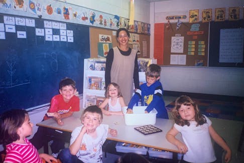Kathy-Ann Browning Johnson, pictured early on in her teaching career that has now spanned two decades, is described as an educated who “values the whole child” and encourages students to “be their true selves.” 