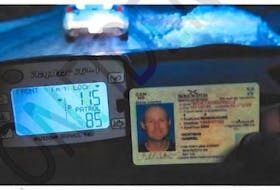 Shown is a photo of Gabriel Wortman's license taken by Const. Nick Dorrington while he's issuing a speeding ticket to the gunman on Portapique Beach Road Feb 12, 2020. Dorrington was the last RCMP officer to have made contact with the gunman before the mass shooting six weeks later. The photo was distributed to officers responding to the mass shootings on April 18 and 19, 2020. Mass Casualty Commission Exhibit