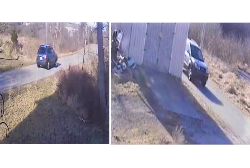 The Yarmouth RCMP is looking for information and possible video of this hatchback that they say was involved in a home invasion in Upper Wedgeport on March 8. RCMP PHOTOS