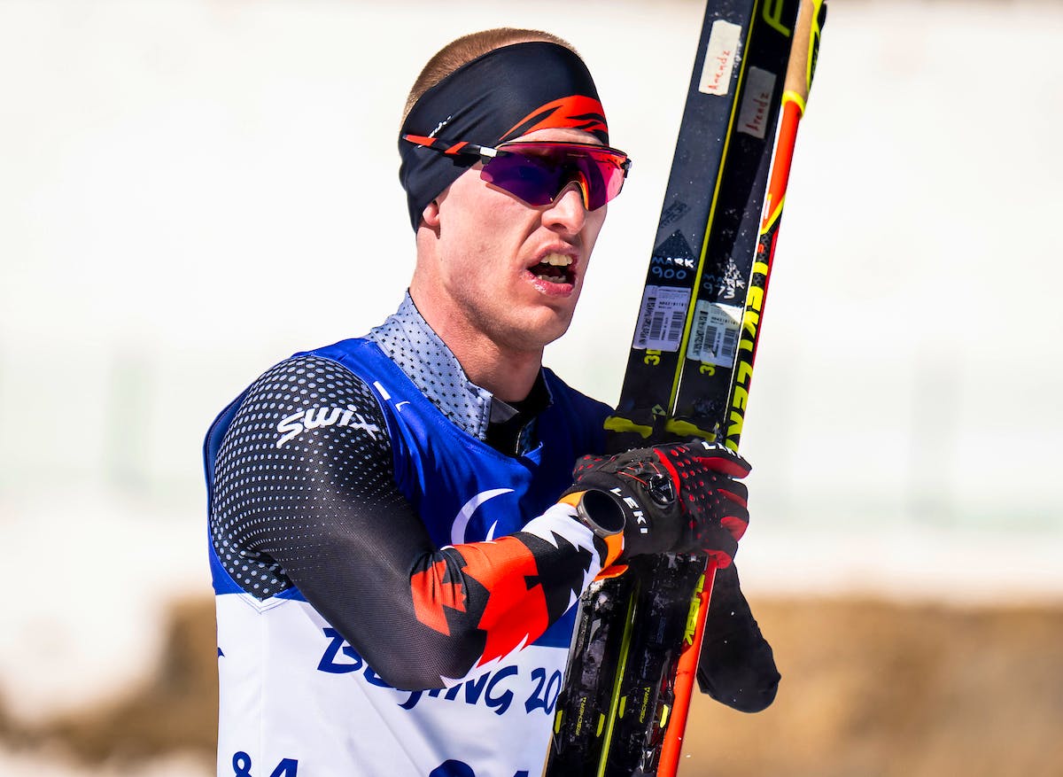 Mark Arendz won a silver medal in biathlon at the 2022 Paralympics in Beijing on March 11. 