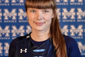 St. John’s athlete Kelsey Crocker was named the Atlantic Collegiate Athletic Association women’s basketball player of the year with the Mount St. Vincent University Mystics. Mount St. Vincent University/Facebook