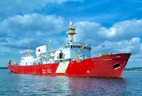 The CCGS Hudson, a 90-metre oceanographic research vessel that became the first ship to circumnavigate North America and South America, could find a second life as a floating museum in Sydney harbour. Contributed/Canadian Coast Guard
