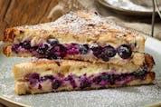  Blueberry grilled cream cheese sandwich by Cobs