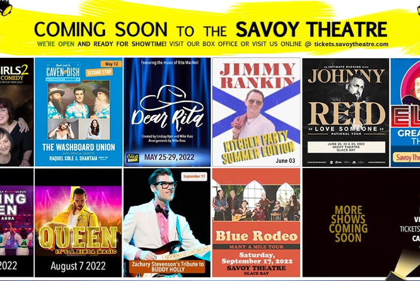 Live performances are returning to the Savoy Theatre with a 10-show spring and summer lineup.