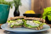  Tuna Salad Sandwich with Celery Hearts and Lemon Caper Remoulade by Lynn Crawford for Oroweat Organic
