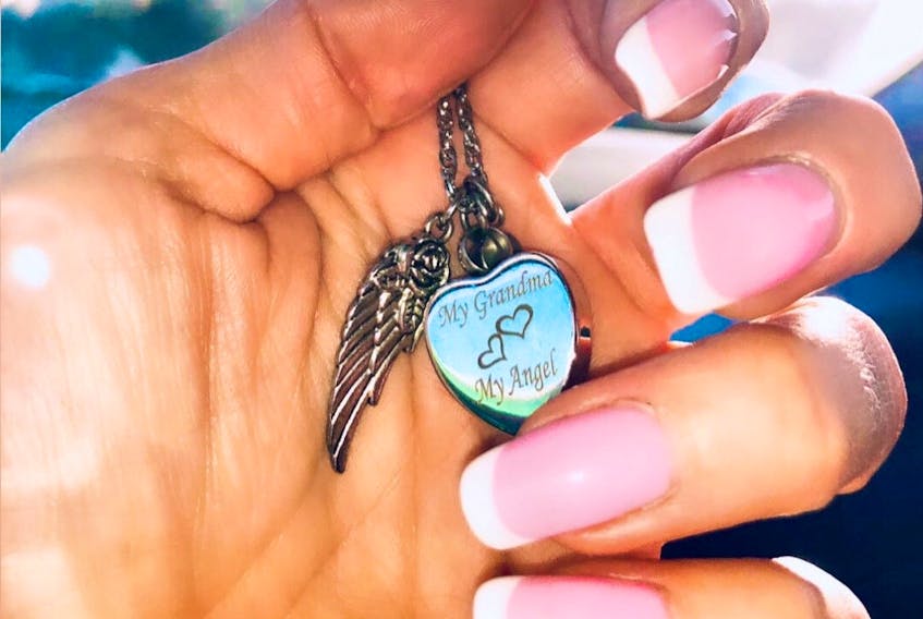 Halifax Regional Police said a pendant with a stainless-steel locket engraved with the quote "My Grandma My Angel" was stolen from a vehicle in Bedford. The pendant also has one angel wing, a small stone hanging beside the wing and contains a family member's remains.  