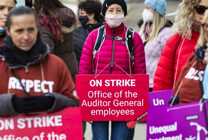  The strike that began in November is the first ever involving Office of the Auditor General staff.
