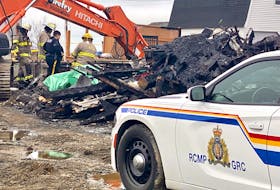 The RCMP are investigating the March 17 Yarmouth County fire. TINA COMEAU PHOTO