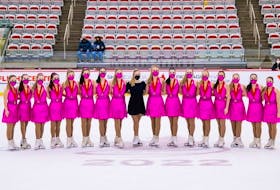 The Open Starlites of the Paradise-Mount Pearl Skating Club are 2022 Skate Canada Synchronized Skating open division champions after skating in Calgary, Alta last weekend. Photo courtesy Danielle Earle/Skate Canada 