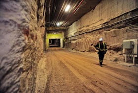 A tunnel entrance at Nutrien's Cory potash mine near Saskatoon, Sask. The company is eyeing prolonged global fertilizer supply disruption caused by the invasion of Ukraine.
REUTERS/Nayan Sthankiya/File Photo
