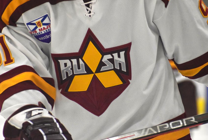 The Sydney Mitsubishi Rush will play in the 2022 Telus Cup national under-18 hockey championship. The team was slated to host prior to the event being moved to Alberta. JEREMY FRASER/CAPE BRETON POST