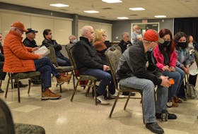 More than a dozen people attended Tuesday night's public consultation session for the forthcoming 2022-23 CBRM budget at Emera Centre Northside. IAN NATHANSON • CAPE BRETON POST