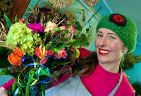 Kristyna Adamova has raised more than $7,000 for Ukraine by donating some of the proceeds from her floral business. Keith Gosse • The Telegram
