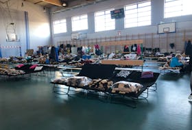 A shelter in Warsaw, Poland for Ukrainian refugees. Government of Newfoundland and Labrador