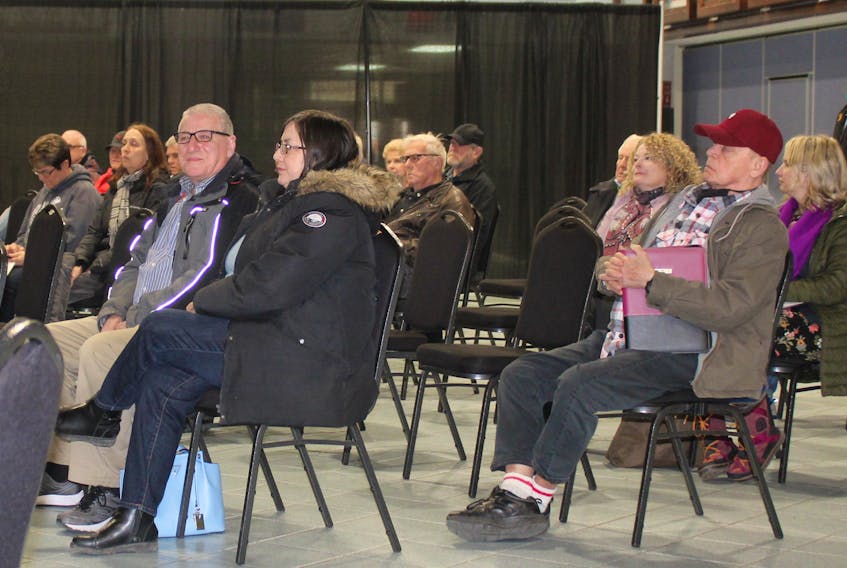 A sampling of the members of the public attending the second of three public consultation sessions Wednesday night at Centre 200 ahead of the CBRM's forthcoming budget deliberations. IAN NATHANSON • CAPE BRETON POST