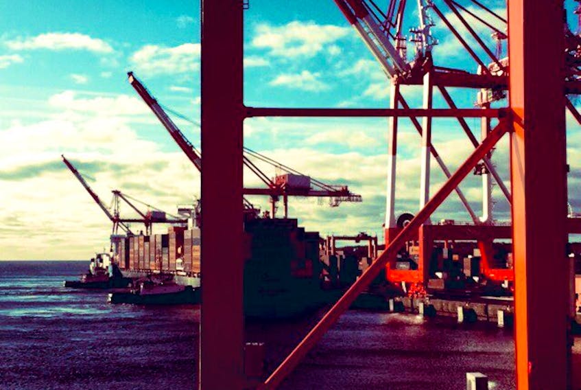 A view from the cranes at the Port of Halifax. BRENDAN REID