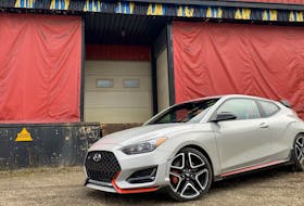 Veloster N’s power delivery suits its personality, with all of its torque ready and raring to go by just 1,450 rpm.  Matthew Guy/Postmedia News