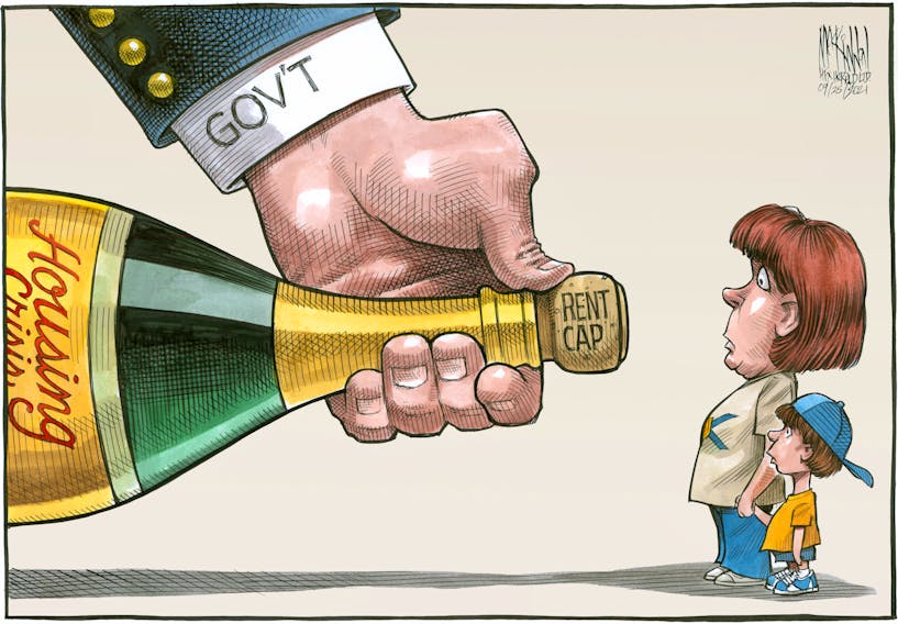 Bruce MacKinnon cartoon for Sept. 25, 2021. Rent control