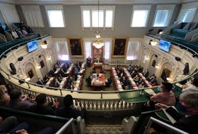 Mar. 24, 2022--Premier Tim Houston makes his opening remarks after Province House opened for another session Thursday afternoon. 
ERIC WYNNE/Chronicle Herald