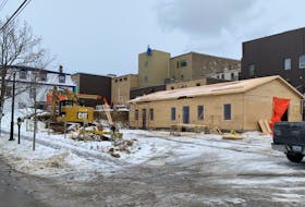 This once empty lot located across the street from CBRM city hall is expected to house two medical offices and a pharmacy when it is completed. Work recently began on the project. DAVID JALA/CAPE BRETON POST