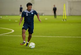 Akeem Garcia has been playing with the HFX Wanderers since 2019. He is pictured at the BMO Soccer Centre on March 7, 2022. - contributed by Trevor MacMillan with HFX Wanderers FC