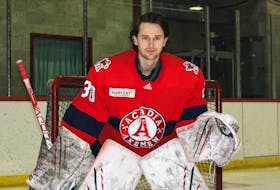 Acadia Axemen goalie Max Paddock is ready to take on the best snipers in Canadian university hockey.