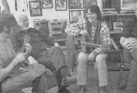 Pat Leonard, Edgar Card, Cheryl Gaudet and Willard Wood jammed at Moe’s Place Music’s new Front Porch coffeehouse venue in 2007.