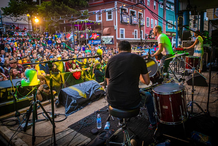 The 2022 George Street Festival is set to run from July 28 through Aug. 3. Organizers said to expect the event to be bigger and better than ever. File photo by Sean Jessome, taken during a performance by Rural Alberta Advantage at George Street Festival 2019. 