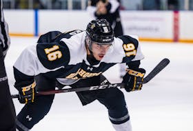 Dalhousie's Campbell Pickard netted 16 points in 21 games for the Tigers this AUS hockey season. - TREVOR MacMILLAN / DALHOUSIE ATHLETICS