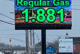 The price of fuel has fast become the talk of the town. And for those who didn’t know about the latest increase in gas and diesel, this Caper Gas ad on a large electronic billboard on George Street near the Cape Breton Regional Hospital ensured they knew after passing by. On Tuesday, the minimum price of regular gasoline was $1.88.1 per litre in Cape Breton, while the cost of diesel now sells for a minimum of $2.01.6. DAVID JALA/CAPE BRETON POST
