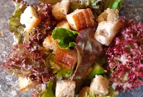 Sourdough croutons make a delicious and crunchy addition to a salad.