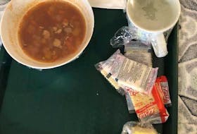 Renee Milley was so upset when her mother — a resident at Kingsway Living long-term care home in Springdale — was served soup and crackers after staff said they ran out of cooked dinner that she posted this photo to Facebook in frustration. The post has received more than 1,100 shares and nearly 500 comments.
