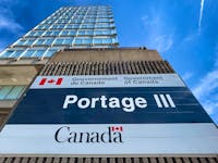 OTTAWA — Public Services and Procurement Canada located at 11 Laurier Street, Phase III, Place du Portage. Monday, Aug. 30, 2021.