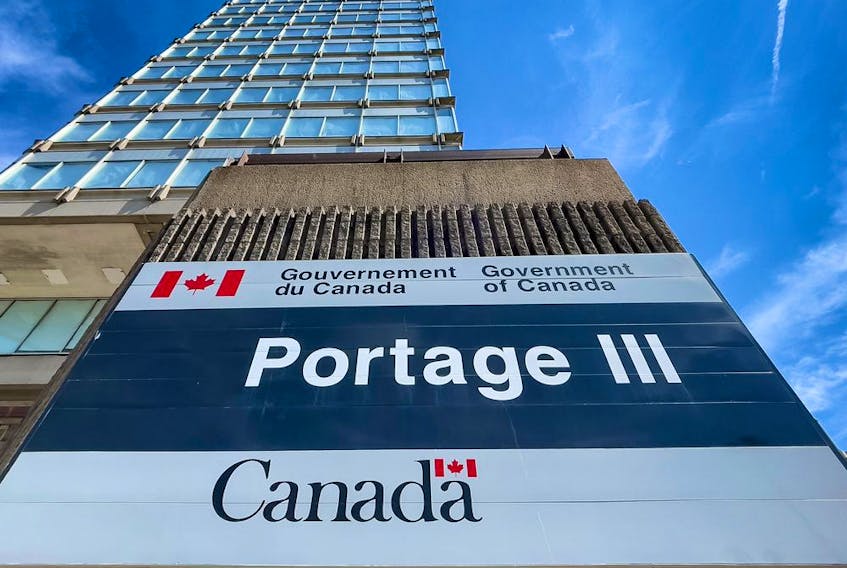 OTTAWA — Public Services and Procurement Canada located at 11 Laurier Street, Phase III, Place du Portage. Monday, Aug. 30, 2021.
