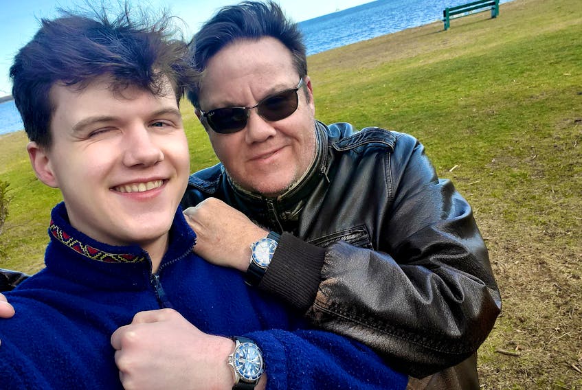 Brendan Maguire, left, and Dr. Hugh Maguire, right, proudly display their matching Orient Kamasu watches, which symbolize a family tradition and their bond as father and son. - Brendan Maguire photo