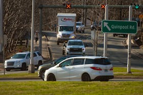 Vehicles pass through the Armdale Rotary during morning rush hour on Tuesday, April 12, 2022.
Ryan Taplin - The Chronicle Herald